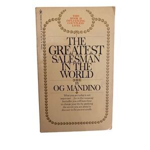 The Greatest Salesman In The World by OG Mandino Paperback Book 1968